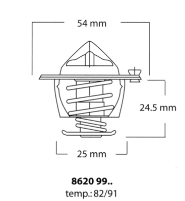 Thermostat, liqiuide de refroidissement | TRISCAN