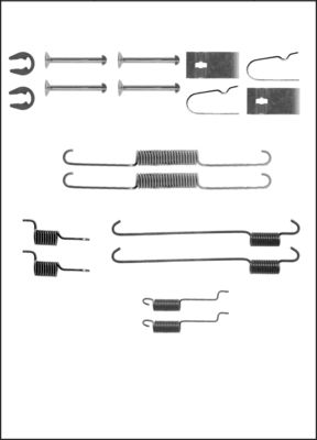 Kit d'accessoires, mâchoire de frein | TRISCAN