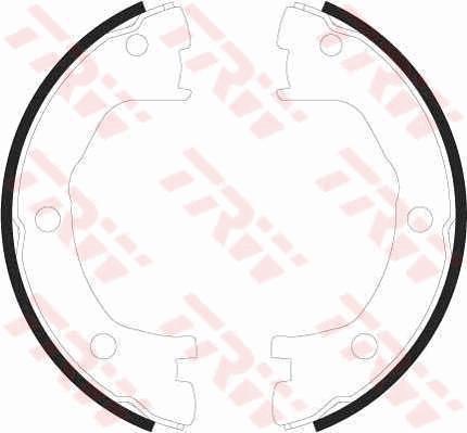 Jeu de mâchoires de frein, frein de stationnement | TRW