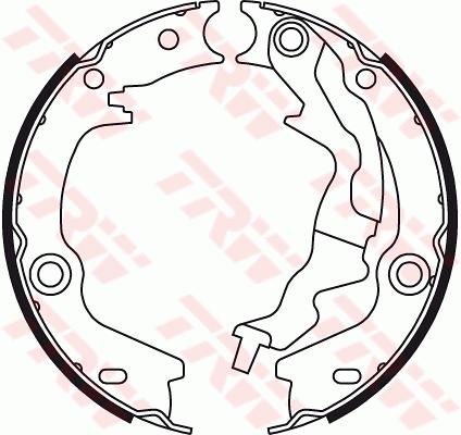 Jeu de mâchoires de frein, frein de stationnement | TRW