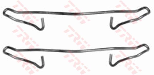 Kit d'accessoires, plaquette de frein à disque | TRW