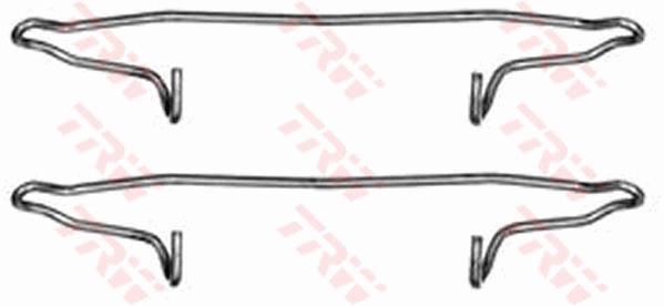 Kit d'accessoires, plaquette de frein à disque | TRW