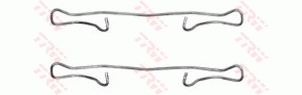 Kit d'accessoires, plaquette de frein à disque | TRW