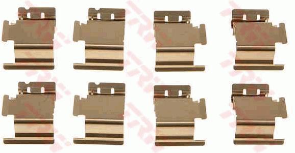 Kit d'accessoires, plaquette de frein à disque | TRW