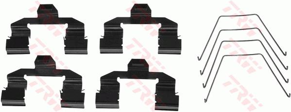 Kit d'accessoires, plaquette de frein à disque | TRW