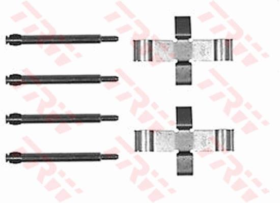 Kit d'accessoires, plaquette de frein à disque | TRW