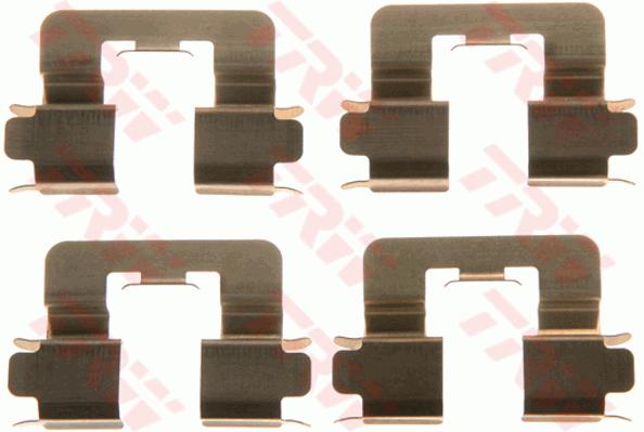 Kit d'accessoires, plaquette de frein à disque | TRW