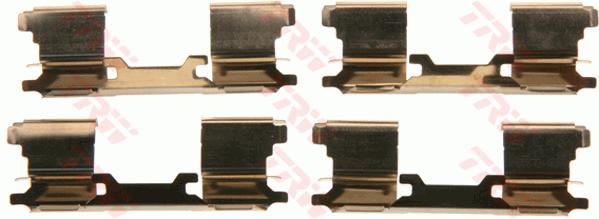 Kit d'accessoires, plaquette de frein à disque | TRW