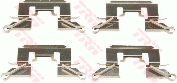 Kit d'accessoires, plaquette de frein à disque | TRW