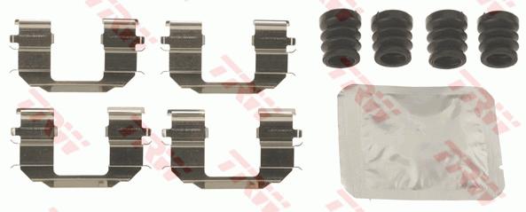 Kit d'accessoires, plaquette de frein à disque | TRW