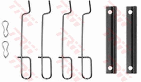 Kit d'accessoires, plaquette de frein à disque | TRW