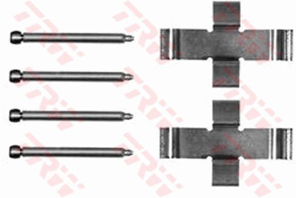 Kit d'accessoires, plaquette de frein à disque | TRW