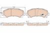 Image du produit pour Jeu de 4 plaquettes de frein