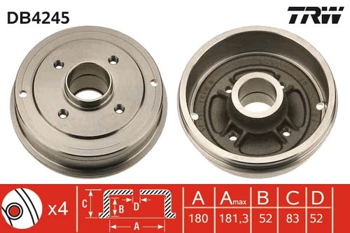 Image du produit pour Tambour de frein