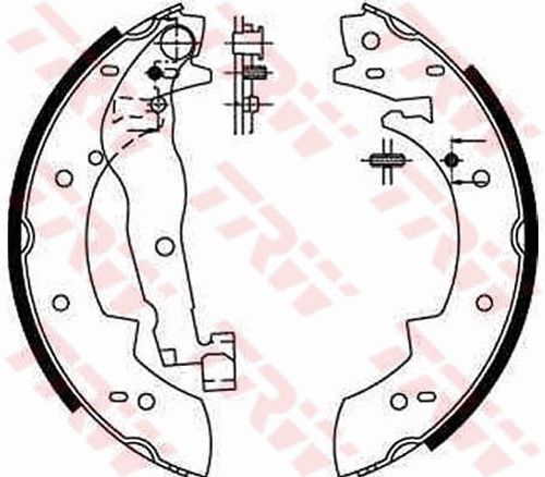 Image du produit pour Jeu de mâchoires de frein