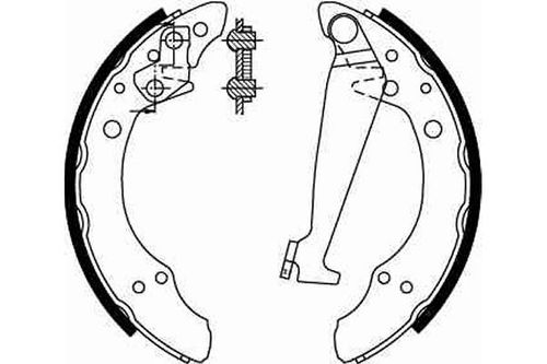 Image du produit pour Jeu de mâchoires de frein