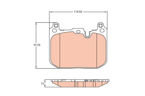 Image du produit pour Jeu de 4 plaquettes de frein