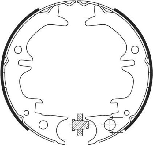 Image du produit pour Jeu de mâchoires de frein, frein de stationnement
