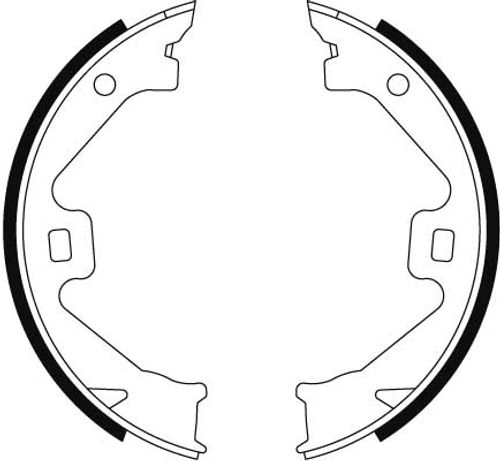 Image du produit pour Jeu de mâchoires de frein, frein de stationnement