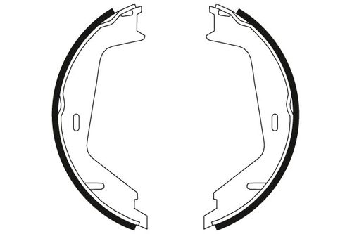Image du produit pour Jeu de mâchoires de frein, frein de stationnement