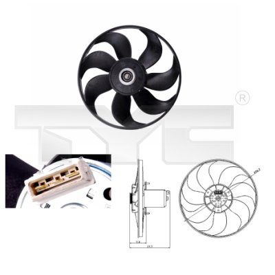 Ventilateur, refroidissement du moteur | TYC