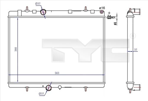 Image du produit pour Radiateur, refroidissement du moteur