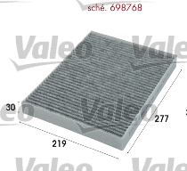 Filtre, air de l'habitacle CLIMFILTER PROTECT | VALEO