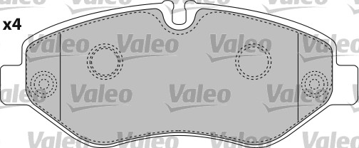 Kit de plaquettes de frein, frein à disque PREMIUMPACK | VALEO