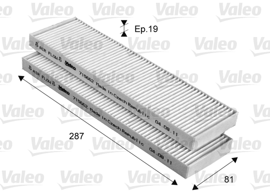 Filtre, air de l'habitacle CLIMFILTER COMFORT | VALEO