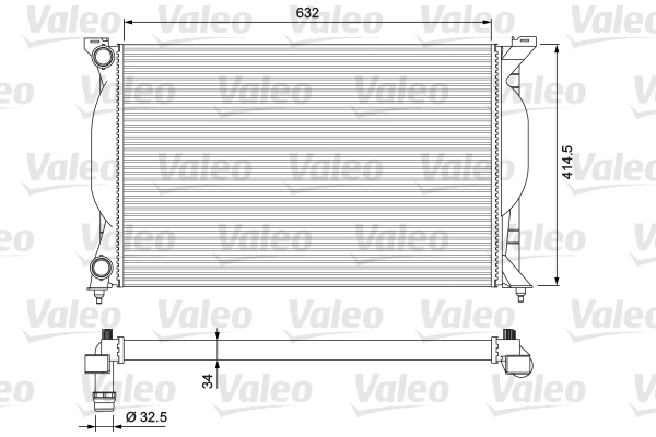 Radiateur, refroidissement du moteur VALEO CLASSIC | VALEO