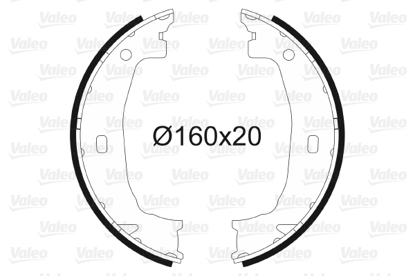 Jeu de mâchoires de frein, frein de stationnement | VALEO