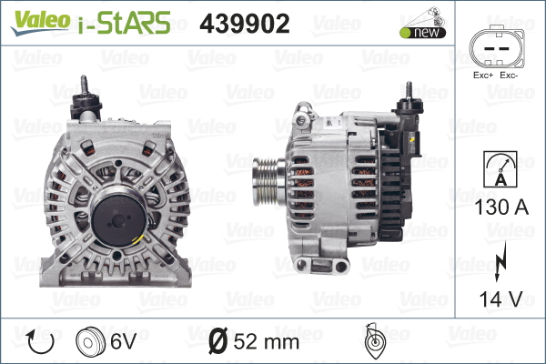 Alternateur NEW STOP&START ORIGINAL PART | VALEO