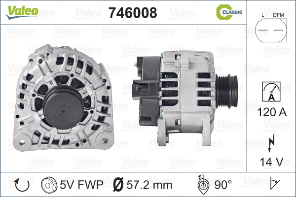 Alternateur REMANUFACTURED CLASSIC | VALEO
