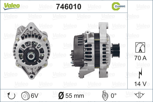 Alternateur REMANUFACTURED CLASSIC | VALEO