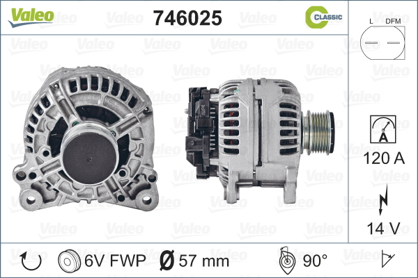 Alternateur REMANUFACTURED CLASSIC | VALEO