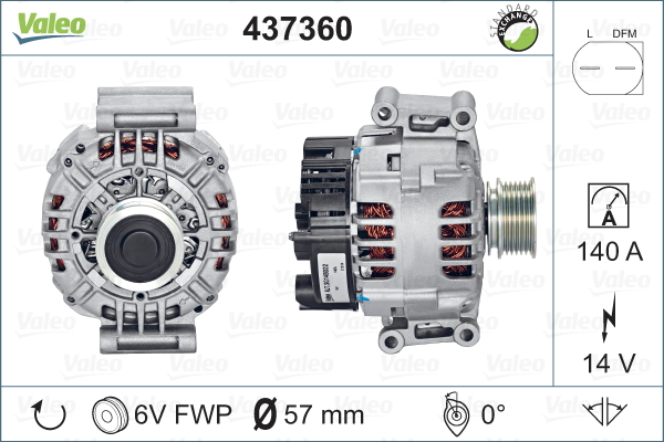 Alternateur REMANUFACTURED PREMIUM | VALEO