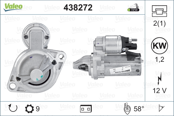 Démarreur NEW ORIGINAL PART | VALEO