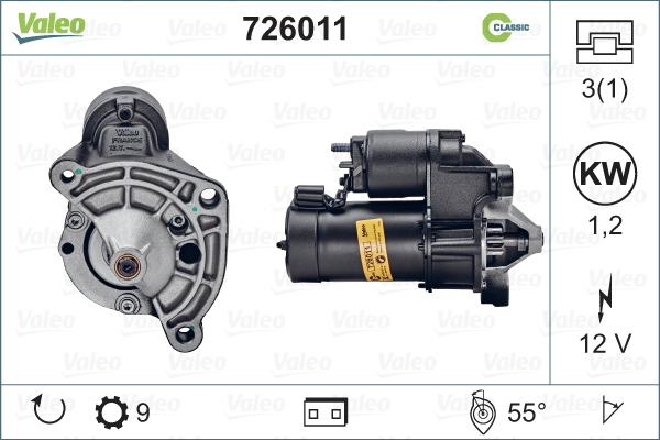 Démarreur REMANUFACTURED CLASSIC | VALEO