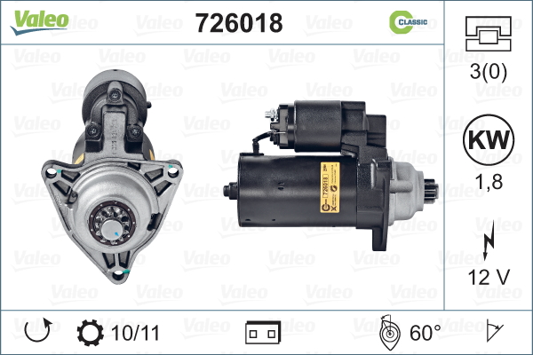 Démarreur REMANUFACTURED CLASSIC | VALEO