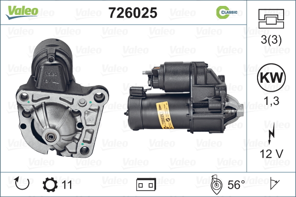Démarreur REMANUFACTURED CLASSIC | VALEO