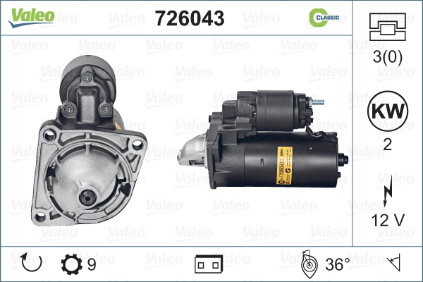 Démarreur REMANUFACTURED CLASSIC | VALEO