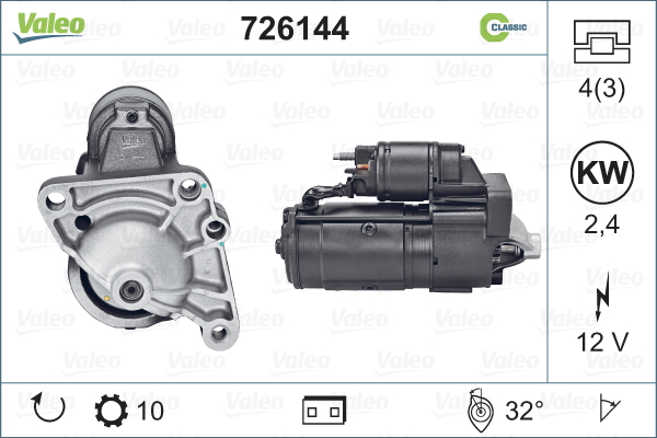 Démarreur REMANUFACTURED CLASSIC | VALEO