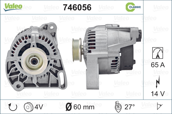 Alternateur REMANUFACTURED CLASSIC | VALEO