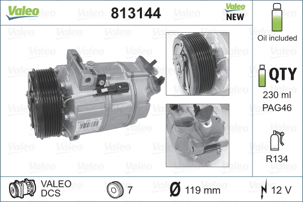Compresseur, climatisation NEW ORIGINAL PART | VALEO