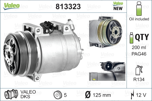 Compresseur, climatisation NEW ORIGINAL PART | VALEO