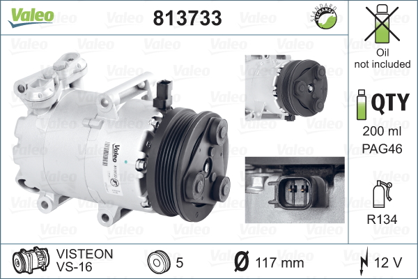 Compresseur, climatisation ECHANGE STANDARD | VALEO