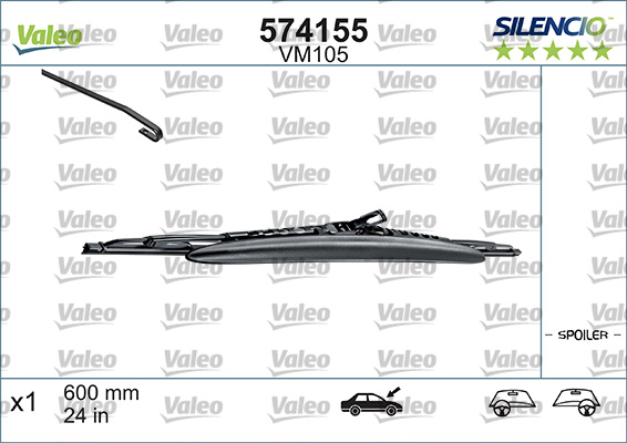 Balai d'essuie-glace SILENCIO CONVENTIONAL SINGLE | VALEO