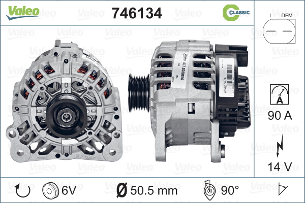 Alternateur REMANUFACTURED CLASSIC | VALEO