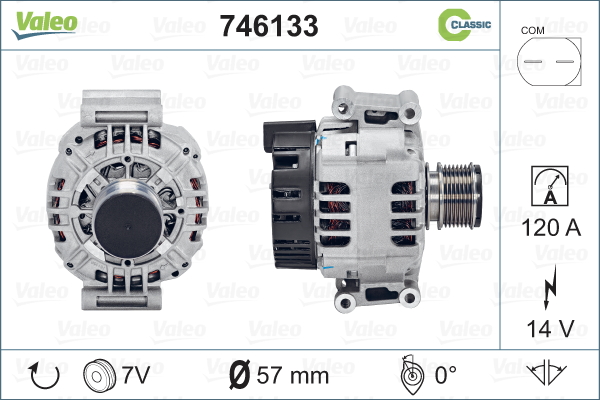 Alternateur REMANUFACTURED CLASSIC | VALEO