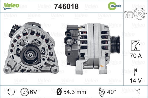 Alternateur REMANUFACTURED CLASSIC | VALEO